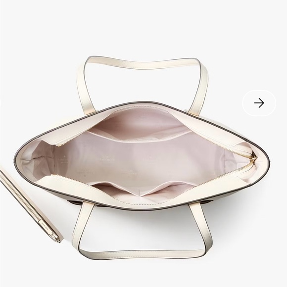 kate spade “Staci” Large Tote Set in Meringue NWT. - Picture 6 of 12